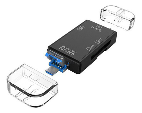 Lector De Tarjetas 6 En 1 Usb/micro Usb/tipo C A Sd Tf Usb 3