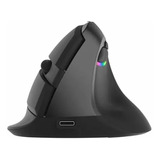 Mouse Inalámbrico Bluetooth + Ergonómico 2.4ghz Recarga Negr