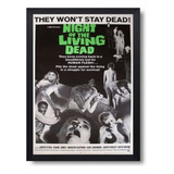 Cuadro Night Of The Living Dead Marco Con Vidrio 35x50