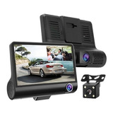 Video Camara Dvr Para Carro 3 Lentes Frontal Reversa Interno