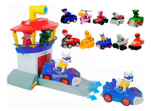 Torre Control Patrulla Canina Carros Impulso Paw Patrol X10