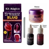 Kit Maquiagem Artística Slug Halloween Sangue Massa Mágica