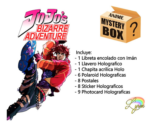 Mystery Box Jojo Bizarre Adventure Caja Misteriosa Anime