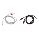 2pcs 3.5mm Stereo Plug A 2 Audio Adaptador Speaker Cable