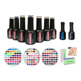 Kit Inicial Insumos Esmaltes Semipermanentes Base Top Lima