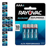 36 Pilhas Alcalinas Aaa 3a Palito Rayovac 9 Cart