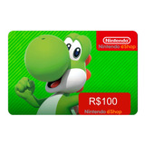 Cartão Nintendo Switch Eshop Brasil R$ 100 Reais