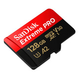 Cartão Memória 128gb Microsd Extremepro 200mb Sandisk Outlet