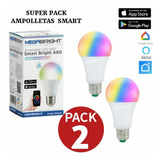 Ampolleta Wifi Inteligente Rgb Control Desde Celular. Pack 2