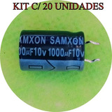 1000uf 10v ( 20 Unidades ) Capacitor Eletrolitico 10x1000