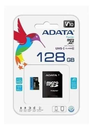 Tarjeta De Memoria Microsdxc De 128 Gb Con Adaptador