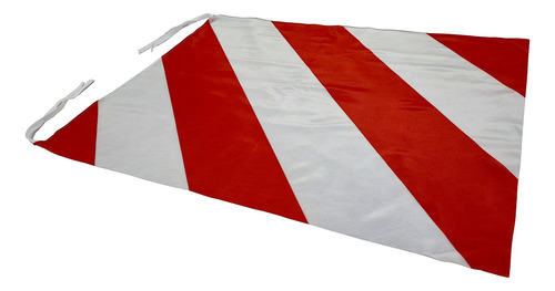 Bandera De Peligro Vial 50 X 70 Cm De Tela Estampada Oferta!