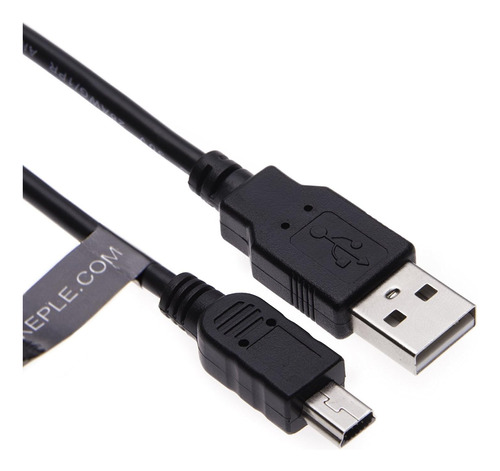 Cable De Carga De Usb A Mini Usb - 6,5 Pies Negro