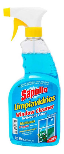 Limpiador De Vidrios Sapolio Multiusos Lavanda 650ml