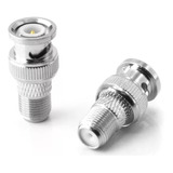 Convertidor Bnc Macho A  Hembra Rf Coaxial Conector Cctv