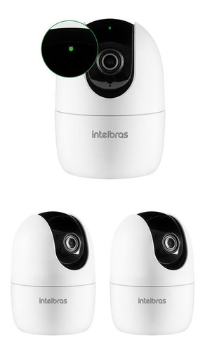 Kit 3 Câmeras Wi-fi Inteligent 360° C/alarme Im4 C Intelbras