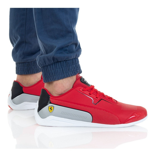 Hombre Tenis Puma Drift Cat Decima Scuderia Ferrari Rojo Tns