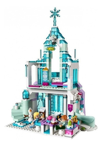 2024 Regalo De Frozen Ice Castle Elsa Olaf