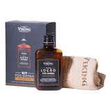 Kit Pós Barba Premium Loção E Toalha Viking