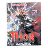 Libro Colorear Thor Pintar Para Niños 100 Paginas