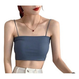 7 Piezas Mujeres Sexy Crop Tops Sujetador Tubo Top Femenino