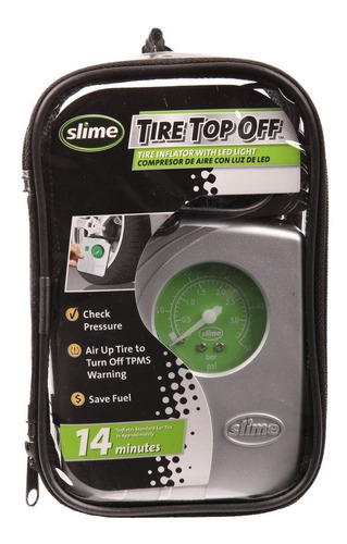 Inflador Compresor Portatil Slime Auto Cuatri 12 V