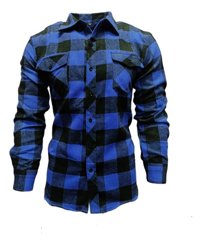 Camisa Masculina Flanelada Blusa Xadrez Manga Longa