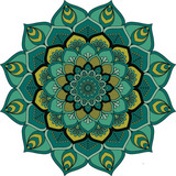 Vinilo Pared Mandala Color B Decoracion Wall Stickers