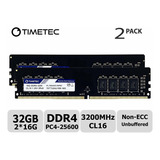 Memoria Ram 32gb (2x16gb) Ddr4 3200mhz Pc4-25600 Timetec