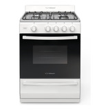 Cocina A Gas Ormay 4 Hornallas 91l Inox Blanca Color Blanco