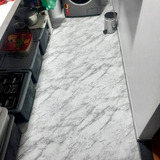 Adesivo De Piso Mármore Carrara Lavável 2,00mx60cm