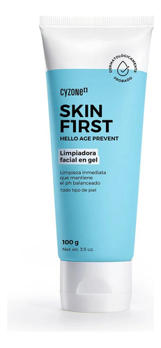 Limpiadora Facial En Gel Skin First Cyzone 100g