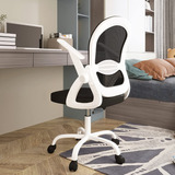 Sytas Silla De Oficina Ergonómica, Silla De Escritorio Gir. Color Blanco