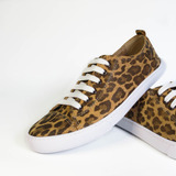 Zapatilla Kiara Stalla&co Cuero Vacuno Animal Print Clásico