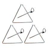 Triangulo Cromado 25cm X 08mm Phx Profissional - Kit C/ 3 Un