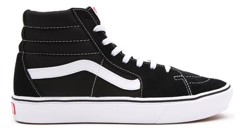 Tênis Comfycush Sk8 Hi Classic Black True White.