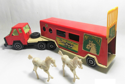 Camión Gorgo Transporte Caballos De Carrera - Antiguo