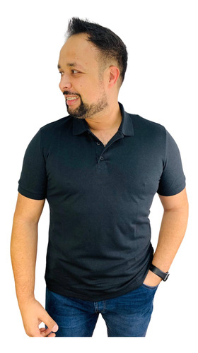 Camiseta Polo Plus Size Kohmar Tecido Piquet