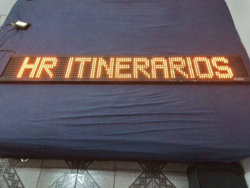 Itinerário Mobitec 11 X 112 Leds Amarelo Completo 