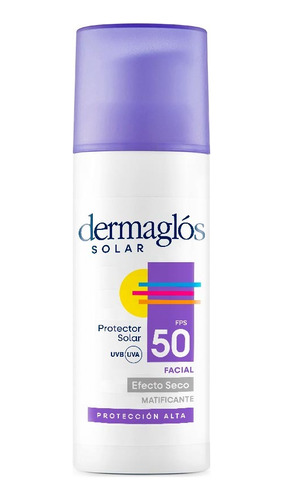 Protector Solar Dermaglos Fps50 Efecto Seco Sin Color X 50gr
