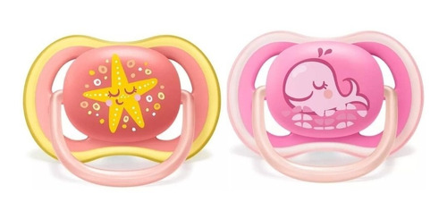 Set X2 Chupetes 6-18 Meses Ultra Air Avent Philips