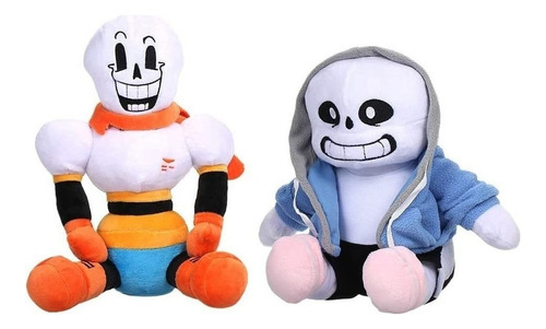 Juguete De Peluche De Undertale Papyrus Sans Muñeco, 2 Unida