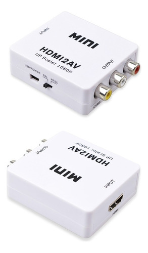 Mini Adaptador Conversor De Hdmi Para Video Composto 3rca Av