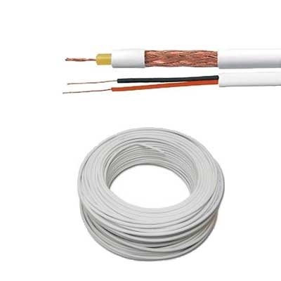 Cabo Coaxial Cftv  500mt 90% C/150 Conector Bnc, P4  E1pb150