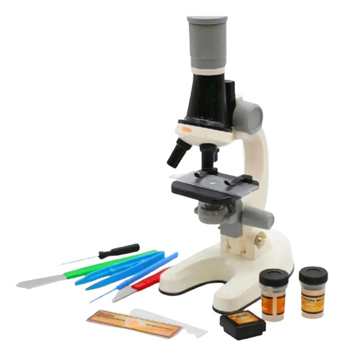 Microscopio Educativo 1200x Para Niños Y Kit Accesorios Mz60