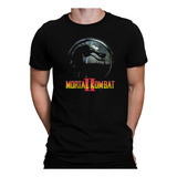 Camiseta Mortal Kombat Camisa Masculina Retrô Games Logo