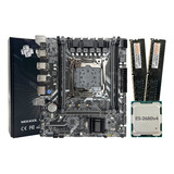 Mougol Kit Placa Madre Cpu X99 Intel Xeon E5 2680v4 32 Gb De