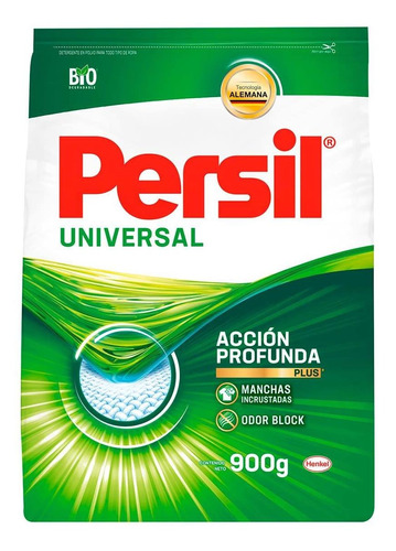 Detergente En Polvo Persil Universal Acción Profunda Plus 900g