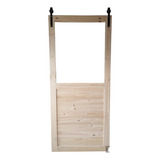 Puerta Madera/ Vidrio Para Kit Granero, La Puerta Del Medio