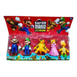 Bonecos Super Mario Bross Mario C/5 Colecionavel Luigi Mario